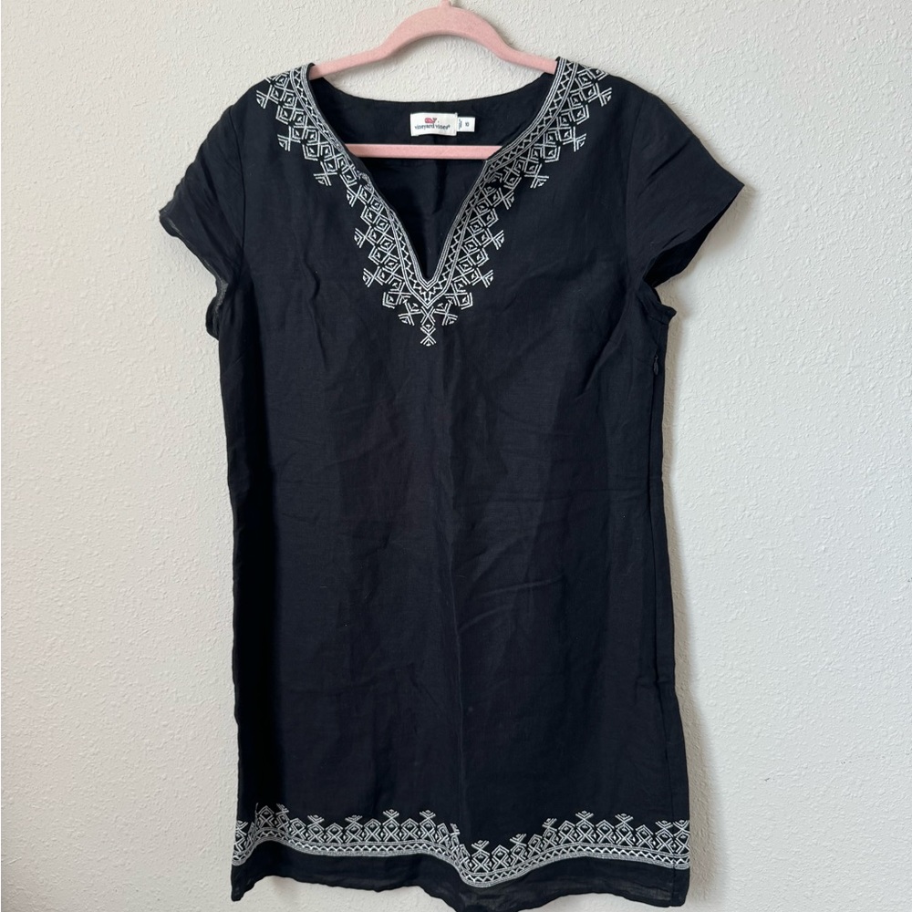 Vineyard Vines Embroidered Tunic Dress XL EUC